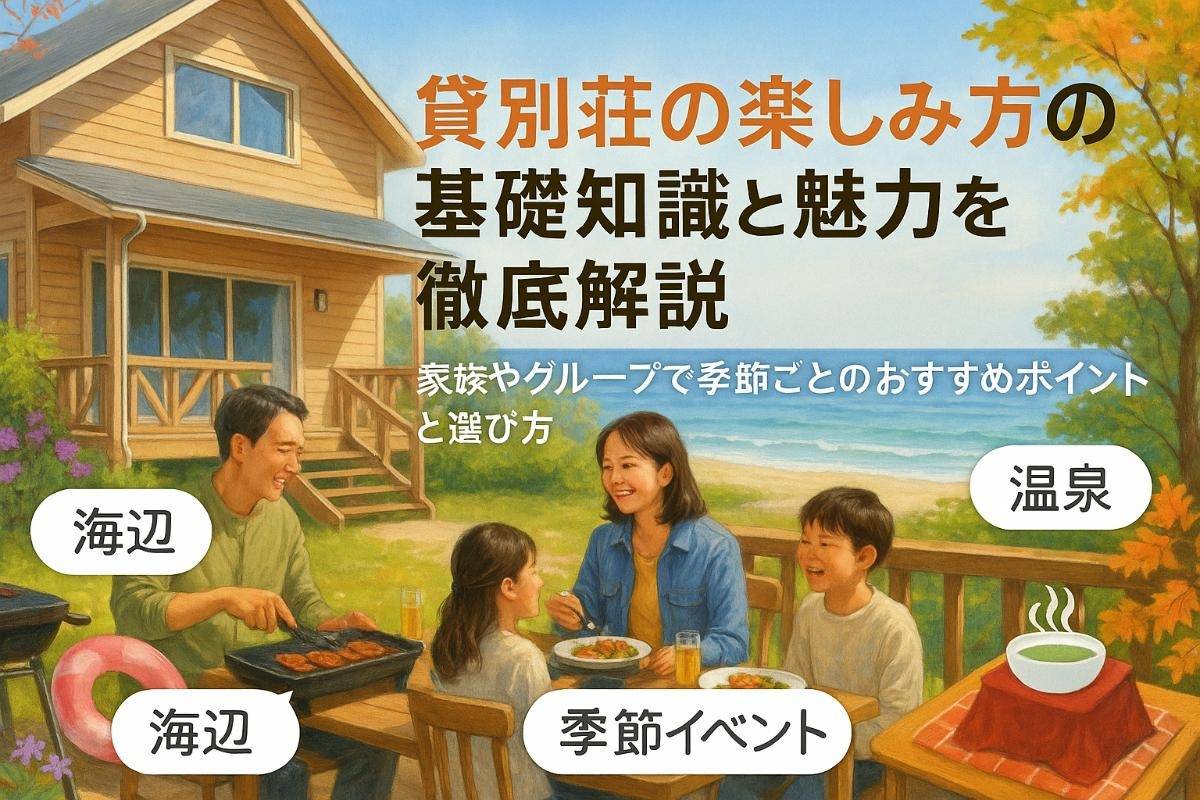 貸別荘の楽しみ方の基礎知識と魅力を徹底解説｜家族やグループで季節ごとのおすすめポイントと選び方