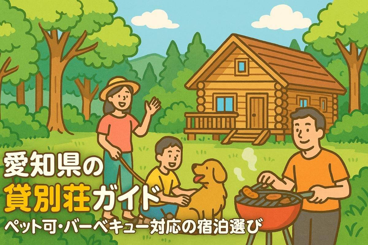 愛知県で貸別荘を満喫するコテージや一棟貸しの選び方と安い宿泊・ペット可・バーベキュー対応完全ガイド