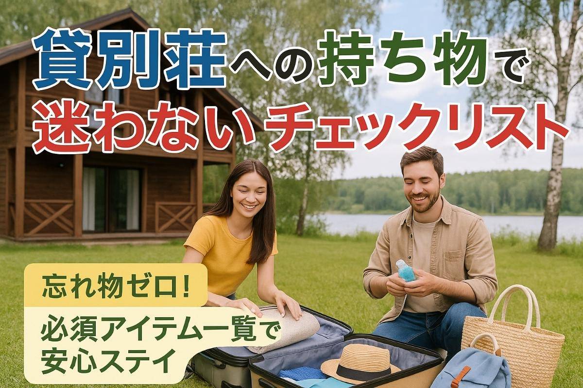 貸別荘への持ち物で迷わないチェックリスト完全ガイド｜初心者・ファミリー・女子旅・季節別の必需品と快適ステイのポイント