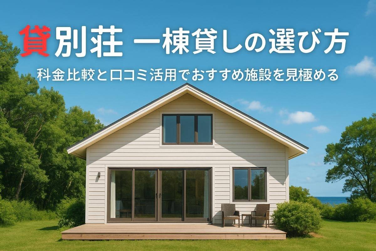 貸別荘の一棟貸しの選び方と料金比較おすすめ施設と口コミ活用術