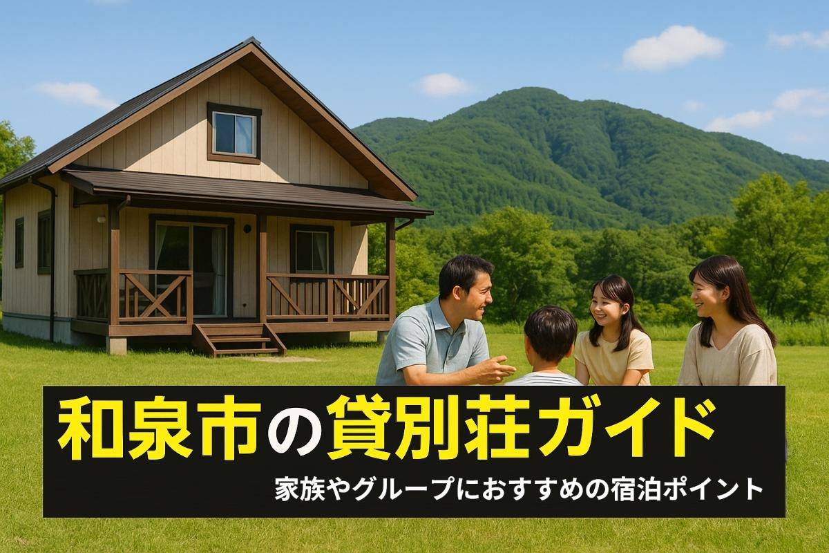 和泉市で貸別荘の選び方と人気施設｜家族やグループにおすすめの宿泊ポイント完全ガイド