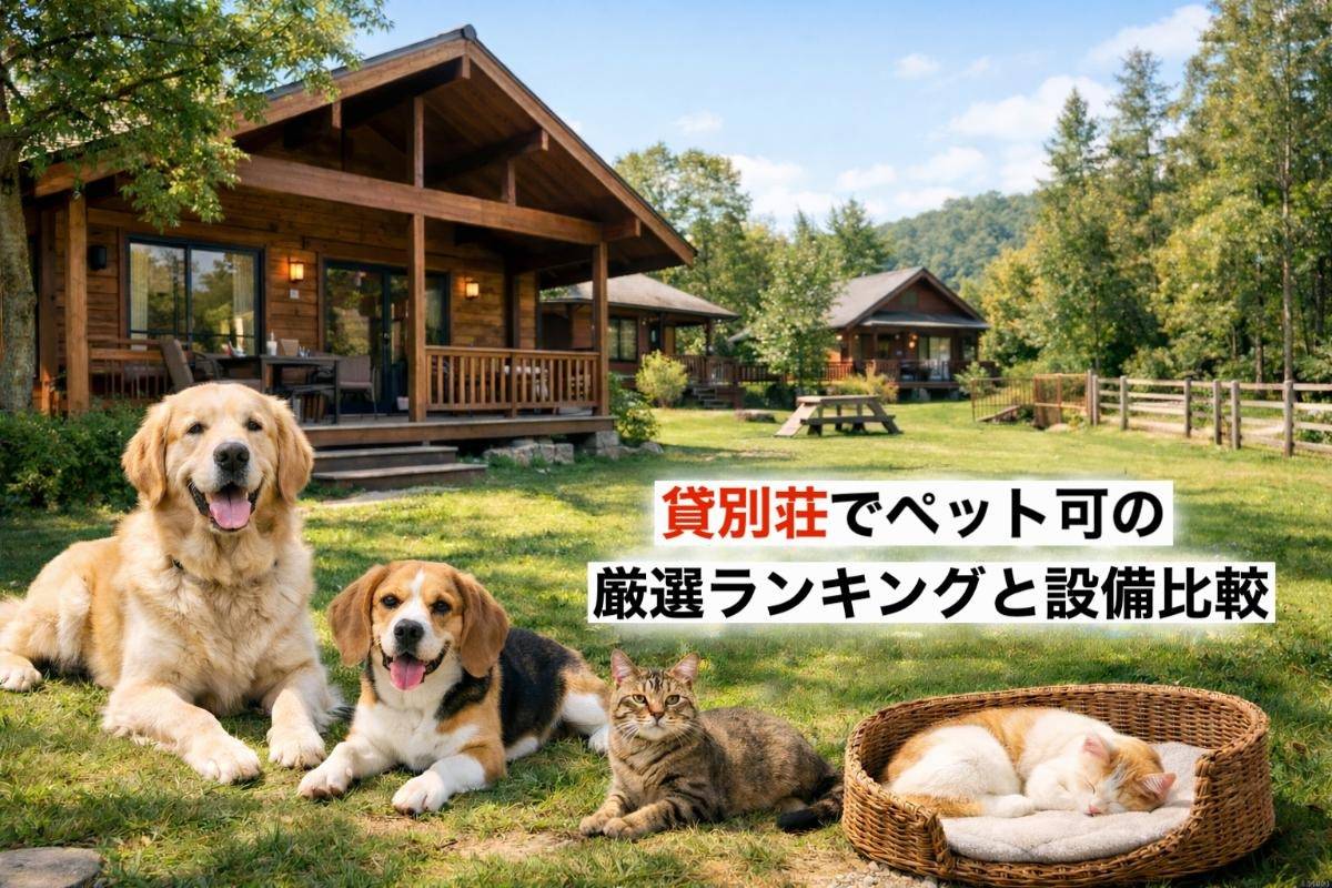 貸別荘でペット可の厳選ランキングと設備比較