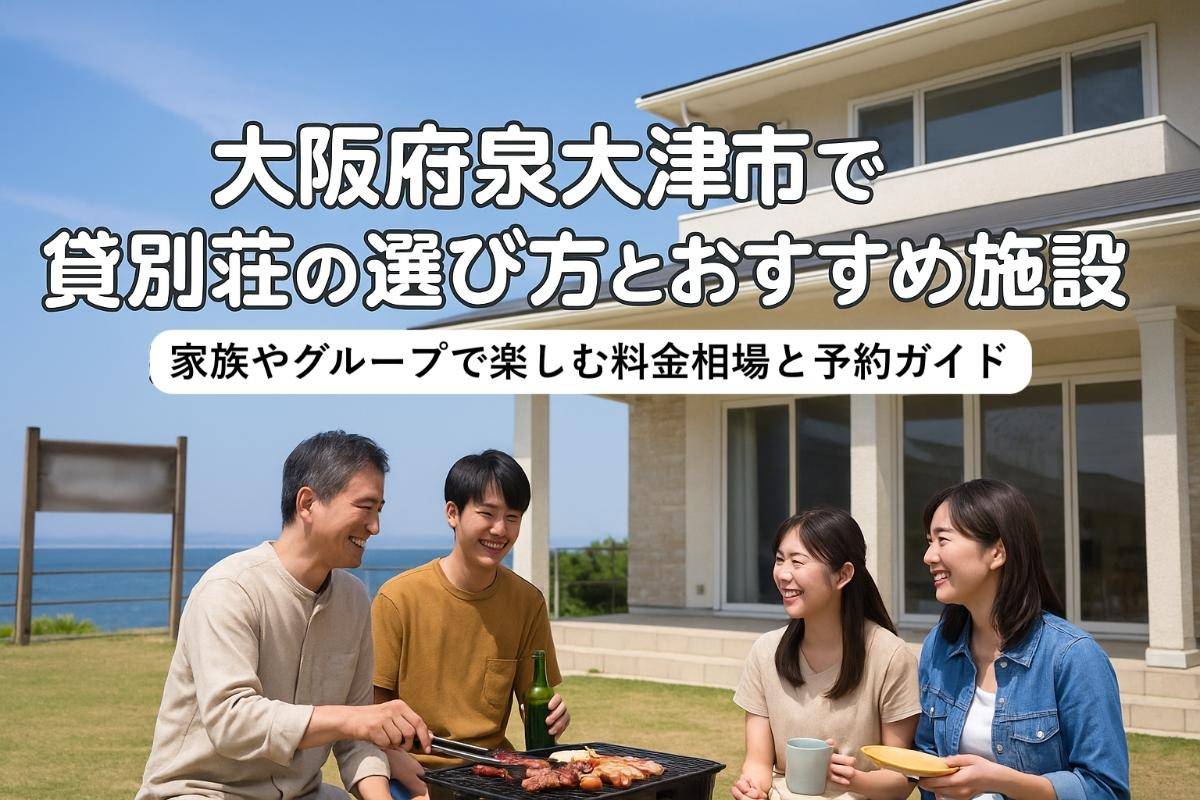 大阪府泉大津市で貸別荘の選び方とおすすめ施設一覧｜家族やグループで楽しむ料金相場と予約ガイド
